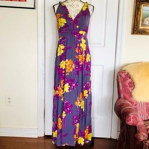 Garnet Hill Floral Maxi Dress